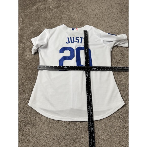 Womens Jersey 2020 World Series Champions Nike Los Angeles Dodgers #20 JUST Sz L - Picture 8 of 11